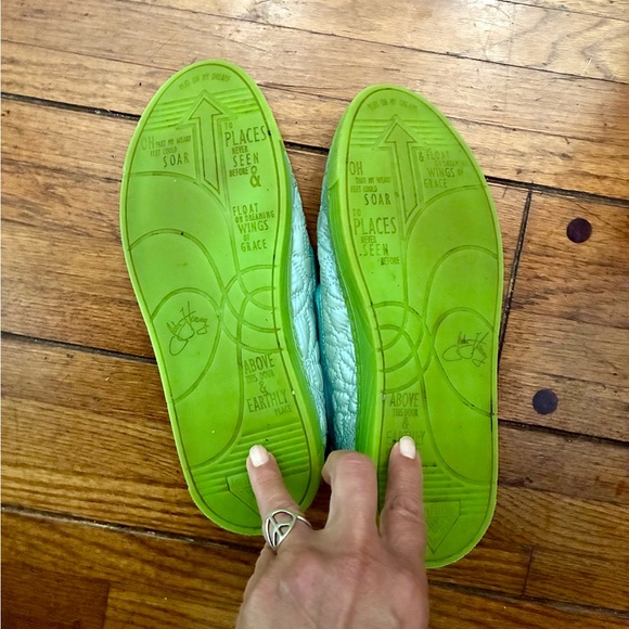 John Fluevog Slalom Vegan slip on shoes 9. Used see pictures. Insoles removed - Picture 7 of 8